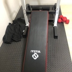 ぶら下がり健康器　ベンチ　マット付き　中古　美品　スポーツ フィットネス、トレーニング　の画像