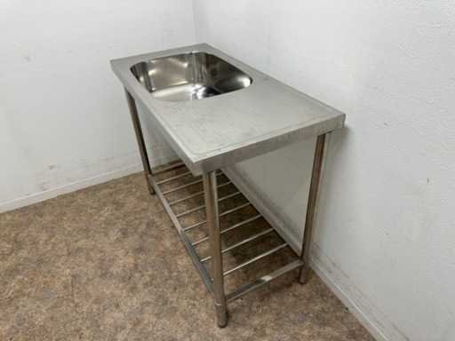 業務用　ステンレス　１槽シンク流し台　厨房　飲食店　W１０００ｘＤ５００ｘＨ８００ｍｍ