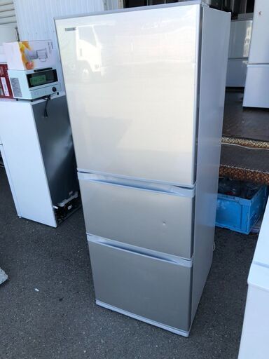 TOSHIBA 東芝 GR-G34SY シルバー 3ドア 冷凍 冷蔵庫