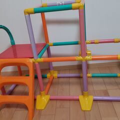 ジャングルジム滑り台付