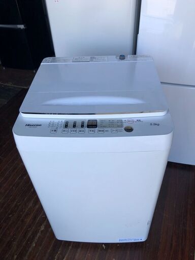 2022年式　二人分のお洗濯、ラクラクOK! まとめて便利な、5.5kg 5.5kg 全自動洗濯機 HW-E5504