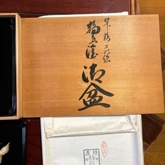 輪島漆器のお盆セットの画像