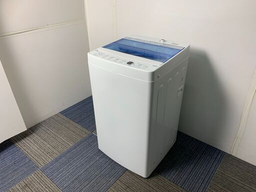 (240328)　ハイアール　全自動電気洗濯機　4.5kg　JW-C45FK　2019年製