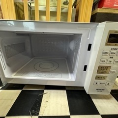 【リサイクルサービス八光】2022年製　日立 電子レンジ 17L ヘルツフリー フラット庫内 ワンタッチ自動あたため インバーター制御 HMR-FS182 W ホワイト