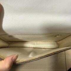 『値下げ❗❗❗』【中古】キッズサイフ付ショルダーバッグ白の画像