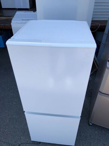 北九州市内配送無料店2021年式　AQUA 126L 2ドアノンフロン冷蔵庫 オリジナル ホワイト AQR-13E8 W