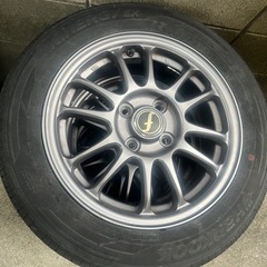 夏タイヤ   アルミホイール付 165/65R14   ４穴  ...