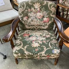 ★来店限定★　カリモク コロニアル　1Pソファー　シミあり