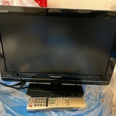 19インチ液晶テレビ SHARP AQUOS　