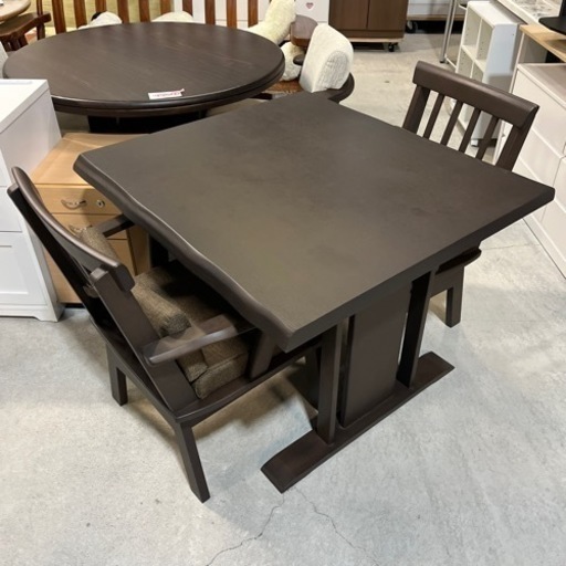 ニトリサザナミ回転椅子 2脚セット ニトリ（NITORI） ダイニングチェア(サザナミ2 LBR) 回転式 肘付き