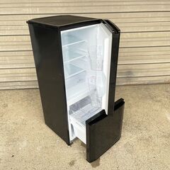 単身者向け 少し大きめな2ドア冷蔵庫 146L 三菱 MR-P15D-B 2018年製 中古動作品 クリーニング済みの画像