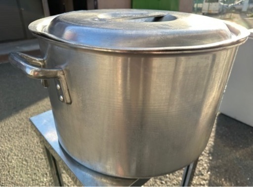 業務用 大型 寸胴 寸胴鍋 直径45×高さ28.5(cm) 両手鍋 蓋付き 厨房用品