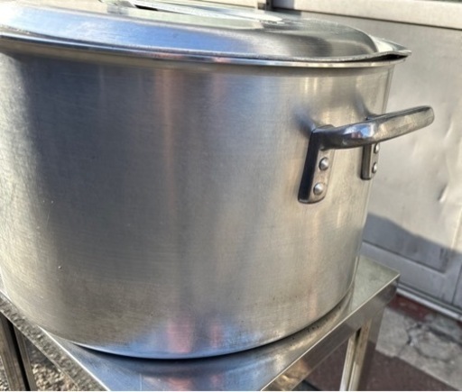 業務用 大型 寸胴 寸胴鍋 直径45×高さ28.5(cm) 両手鍋 蓋付き 厨房用品