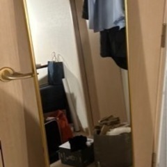 【取り引き終了】ゴールド全身鏡