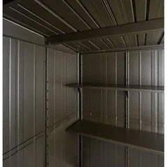 愛媛県　外構　大人気商品　秘密基地　物置　コンテナ　ミリタリー　ワンサイズ　ヨド物置　ビームスデザイン　ステンシルシートオマケ付き　お洒落　材料費、施工費税込みの画像