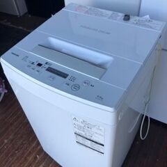 福岡市内配送設置無料　東芝 全自動洗濯機 4.5kg ピュアホワイト AW-45M5 W