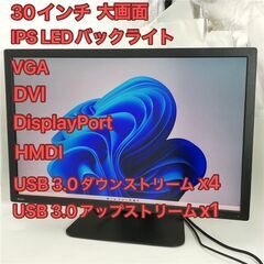 30インチ IPS LEDバックライト付き 液晶モニター hp ...