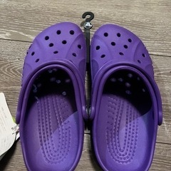 【お値下げしました】
クロックス未使用　紫　21cm