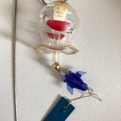 ガラス　風鈴　江戸ガラス　　伝統工芸　ハンドメイド　オブジェ　の画像