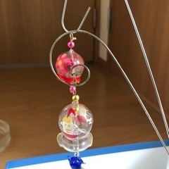 ガラス　風鈴　江戸ガラス　　伝統工芸　ハンドメイド　オブジェ　の画像