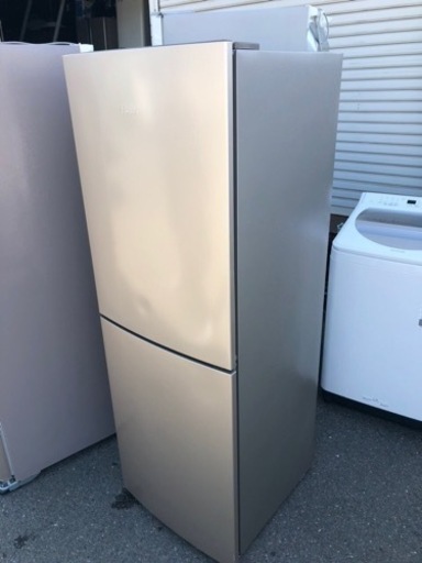 北九州市内配送無料　保証付き　2020年　218L 2ドア冷蔵庫（ゴールド）【右開き】 JR-NF218B-N