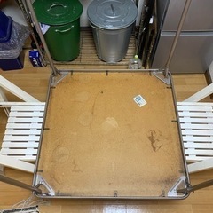 usa vintage "samsonite 折り畳みカードゲームテーブルの画像