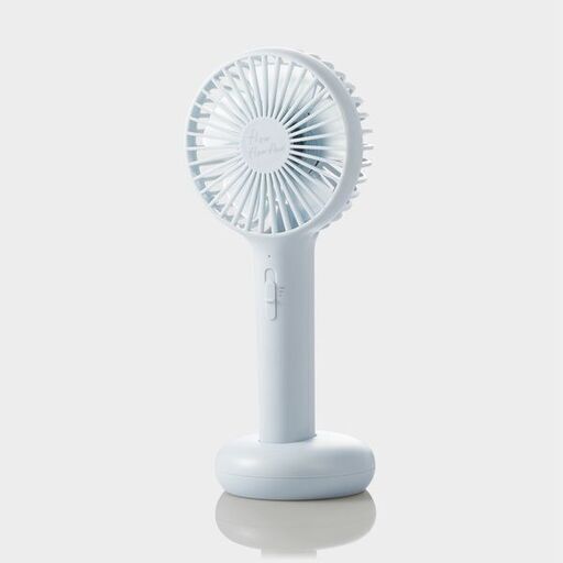 美品 エレコム USB扇風機“flowflowflow” 充電式2WAYタイプ FAN-U194BU