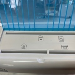 ＊3way ハンドシュレッダ＊ ブルー A4サイズ対応 手動式 紙 CD カード 裁断 HSH-102 ③の画像