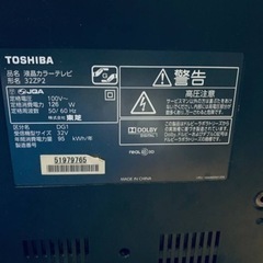 TOSHIBA 液晶カラーテレビ　322P2