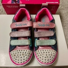 キッズ　光るスニーカー　18cmの画像