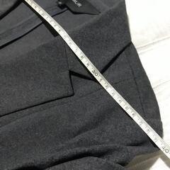 裏なし　柔らかストレッチ　ウエストマーク　おしゃれなグレー　リクルート　オフィスにの画像