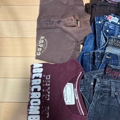 古着 ジーンズ パンツ トレーナーＴシャツおまとめ子供用品 の画像