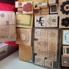 スタンプ各種　60個　stamp　中古品の画像
