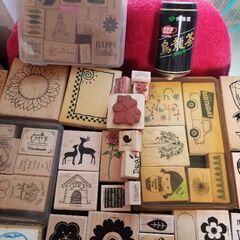 スタンプ各種　60個　stamp　中古品の画像