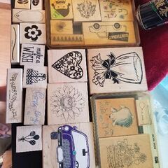 スタンプ各種　60個　stamp　中古品の画像
