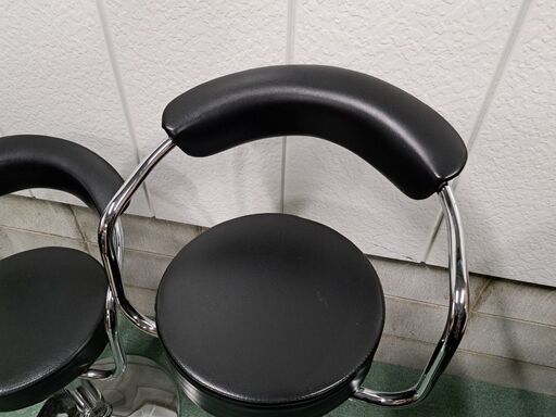 NITORI ニトリ バーチェア 2脚セット カウンターチェア 丸椅子 回転