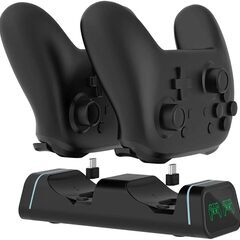 Switch Pro/PS5コントローラー 置くだけ充電スタンド