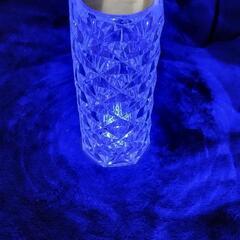 【受渡し者決まりました】クリスタルランプ 7色+レインボーLED バッテリー内蔵の画像