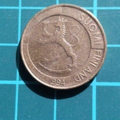 ムーミンの国、フィンランドの旧貨幣 1 マルッカコイン　１枚の画像
