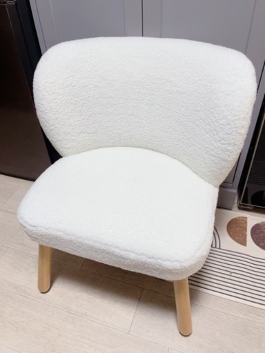 新品同様　ビーカンパニー　ボア ラウンジチェア　家具 ソファ オットマン