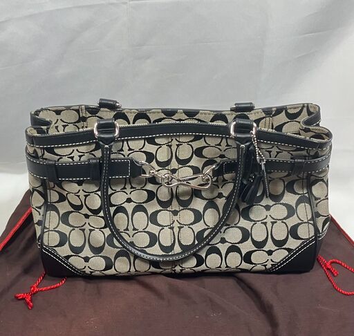 【新品同様/定価12-13万円】COACH ハンドバッグ（保存袋付き）/ コーチ