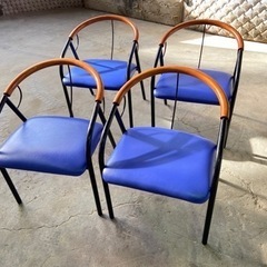 中古品 家具 椅子 チェア 4脚 1脚550円   アイアンウッ...