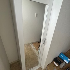 家具 ミラー/鏡　付き　シューズラック　値下げ！