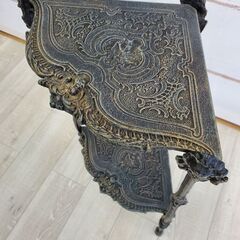 ヨーロピアン調アイアン コーナー2段ラック