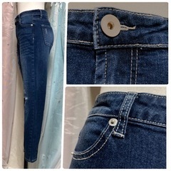 ꒰GRL꒱ダメージ ウォッシュ加工 スキニー ジーンズ  ロングパンツ デニムの画像