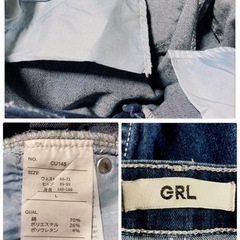 ꒰GRL꒱ダメージ ウォッシュ加工 スキニー ジーンズ  ロングパンツ デニムの画像