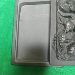 中国の天然石羅紋硯  迫力ある龍の彫刻 未使用品の画像