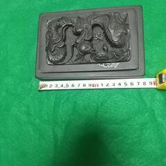 中国の天然石羅紋硯  迫力ある龍の彫刻 未使用品の画像