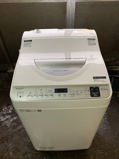 ♦️SHARP 電気洗濯乾燥機  【2020年製 】ES-TX5E-S