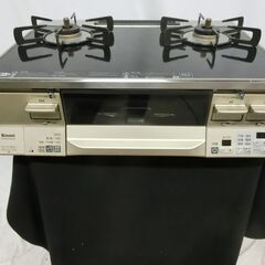 Rinnai リンナイ ガスコンロ 左強火 別売ココット付 RTE65VACB-GL 2021年製 両面焼きグリル 2口 2017年製 